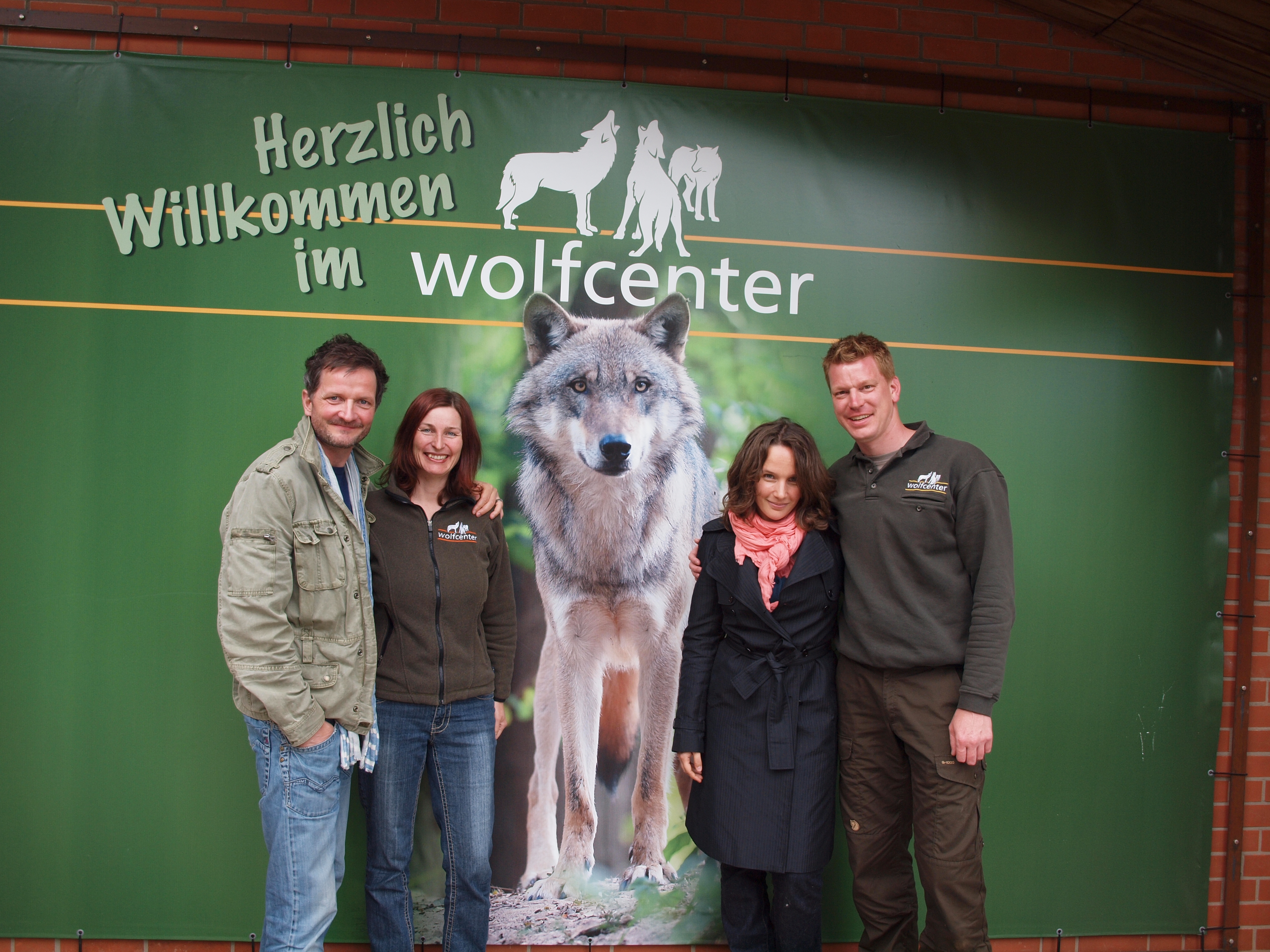 Wolfcenter, Frank Faß, Christina faß, Pianistin Hélène Grimaud, Matthias Hennek, Besuch im Wolfcenter