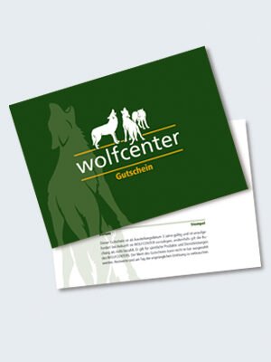 Wolfcenter, Onlineshop, Gutschein