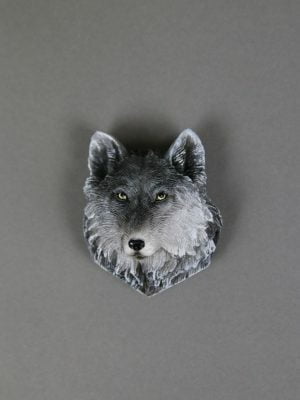 Wolfcenter, Onlineshop, Souvenirs, Magnete, Wolfskopf, Wolf