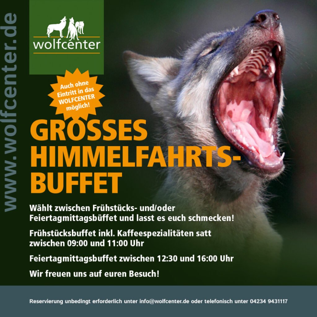 Wolfcenter Woelfe Fruehstuecksbuffet Restaurant Speisen Essen Himmelfahrt